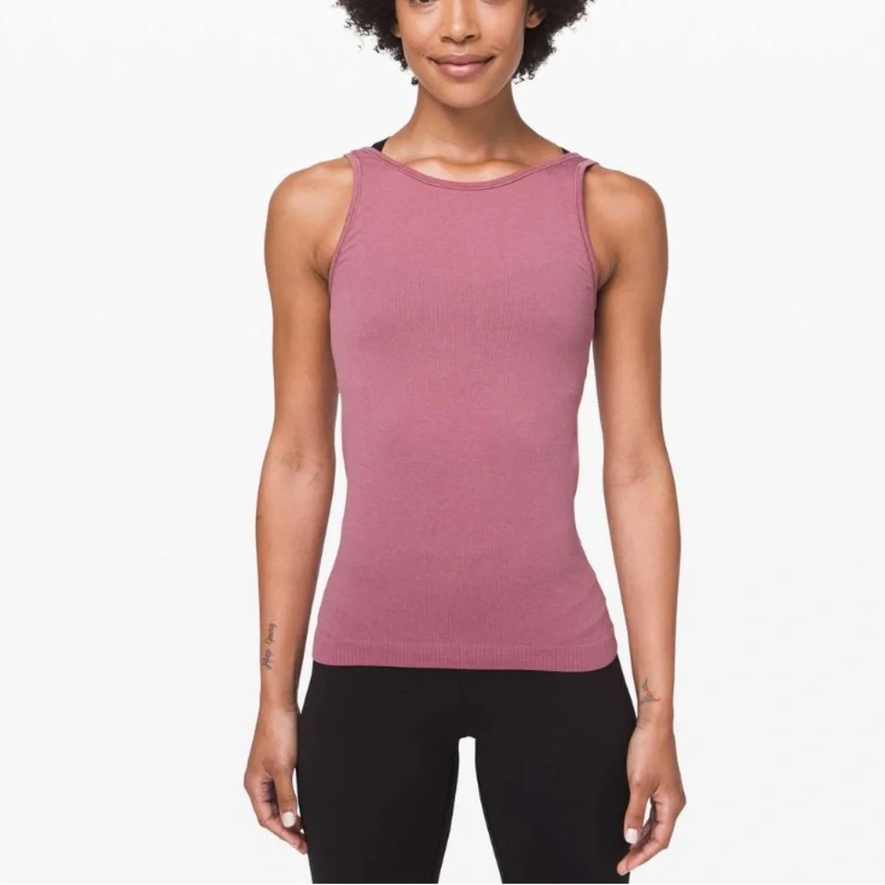 Lululemon Seek Simplicity Tank 2 Ways in Plumful